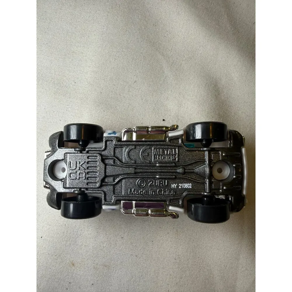 ZURU Metal Machines Diecast Car Lot of 2 Blue White 1:64 Toy Cars